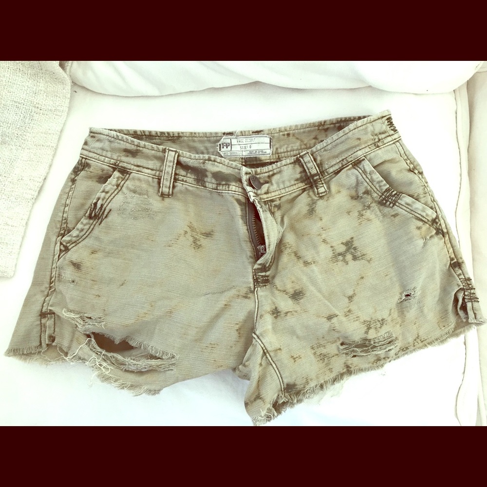 Free people military style shorts